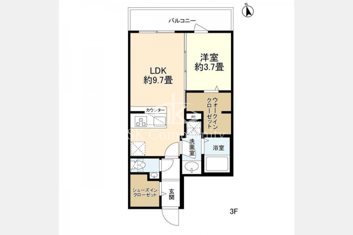 西麻布YKマンションの共用部・周辺
